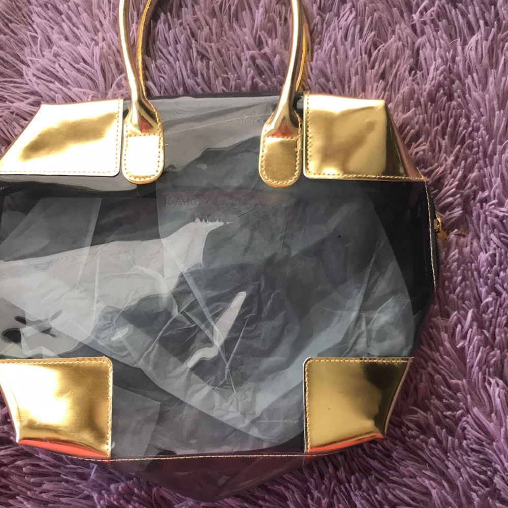 Lady Gaga clear purse